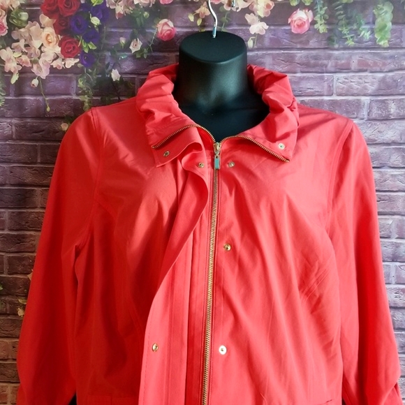 Laura Ashley Plus Size Zip Long Sleeve Jacket 3X - Picture 2 of 3